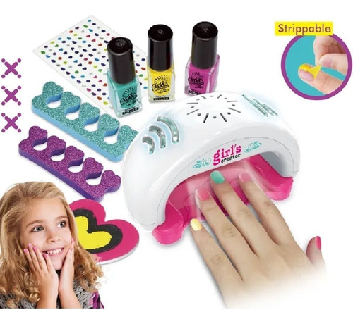 Juguete Kit Uñas Para Niñas Accesorios Kit Manicure Esmaltes