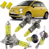 Lâmpadas H7 H1 H3 Fiat 500 Mexicano Iluminação Amarelo 3000k