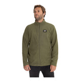 Polar Casual Hombre Microfleece Full Zip Verde Musgo