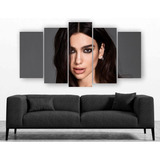 Set De 5 Cuadros Decorativos Canvvas Dua Lipa 1