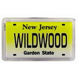 Imán Del Recuerdo De Wildwood New Jersey Placa De Nevera Peq