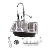 Kit Cuba Gourmet Cozinha 50x40cm Inox 304 E Torneira Gourmet