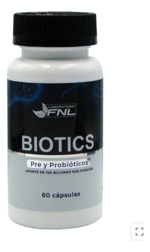 Biotics Pre Y Probióticos 60 Caps 100 Billones Fnl Sin Sabor Sabor Neutro