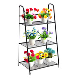 Doeworks Soporte De Metal Para Plantas De 3 Niveles, Estant.