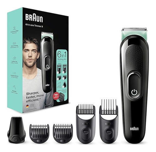 Maquina Cortar Pelo Braun Profesional 6 En 1 Barba Mgk3221