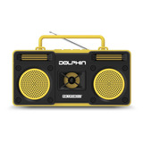 Radio Am Fm Retrobox Recargable Portatil Bluetooth Rtx-20 Color Amarillo