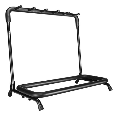 Suporte Estante Rack Chão P/ 5 Violão Guitarra Baixo Viola Cor Preto