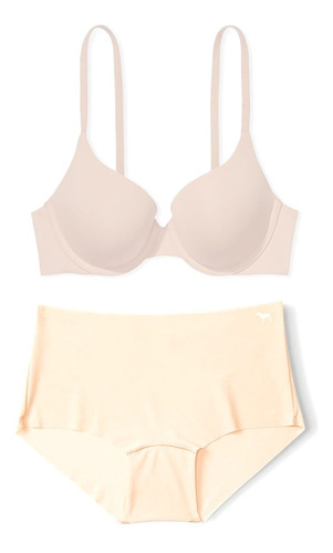 Conjunto Bra Victoria's Y Pantie Pink Nude