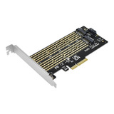 Placa Adaptadora Pcie Dual M.2 Nvme Y Sata Nisuta Nsplpciem2