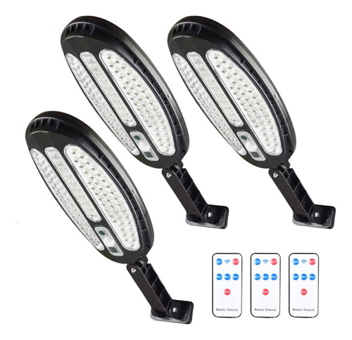 Pack Focos Solar Exterior Luz Led Lampara Sensor Movimiento