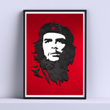 Cuadro Che Guevara Rostro Deco 30x40cm Listo P Colgar
