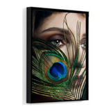 Quadro 60x40 Moldura Premium Fine Art Modelo Olhar Em Close 