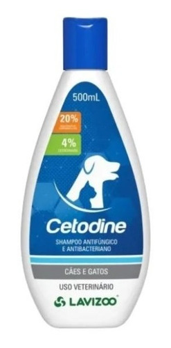 Shampoo Antifúngico Para Cães E Gatos Cetodine Lavizoo 500ml