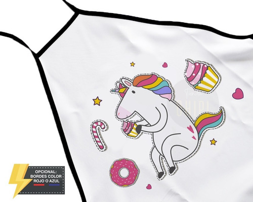 Delantal Infantil De Cocina Para Niños Unicornio Regalo