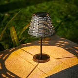 Shumi Lampara De Mesa Solar Impermeable Al Aire Libre, Lampa