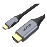 Cable Usb-c A Hdtv 1,8 Mts. 4k 60hz