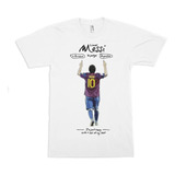 Polera Infantil Unisex Messi Lionel Futbol Algodon Estampado