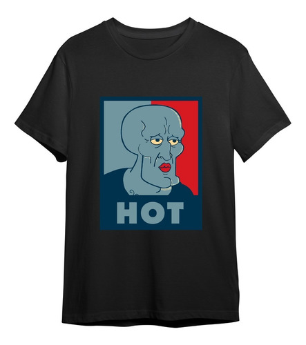 Playera Calamardo Guapo Hot Estilo Obama Bob Esponja 