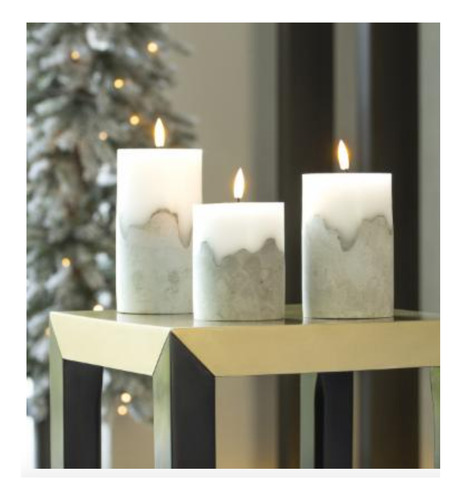 Set De Velas Decorativas Navideñas Luz, Temporizador