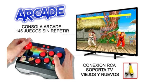 Consola De Juegos Tipo Sega Arcade 145 Juegos Sin Repetir