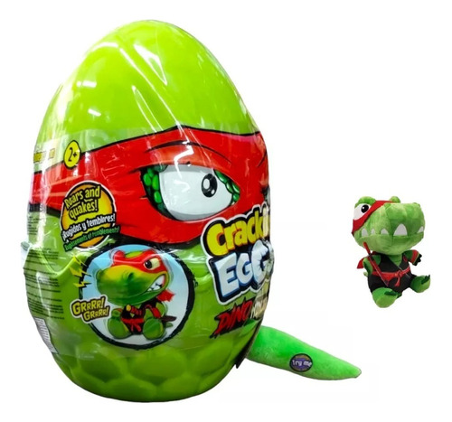 Huevo Crackin Egg Dino Ninja Peluche Interactivo Tun Tuni
