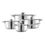 Juego Ollas Acero Inoxidable Wens 8 Piezas Cocina 460-8ss