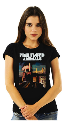 Polera Mujer Pink Floyd Animals Album 2 Rock Impresión Direc