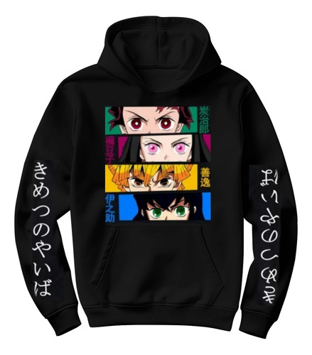 Blusa Moletom Anime Demon Slayer Kimetsu No Yaiba Harajuku 