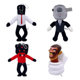 Toilet Man Titan Sound Man Spoof Peluche Juego Figurita 4pcs