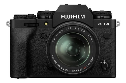 Fujifilm Kit X-t4 Lente +18-55mm Ois Sin Espejo Color Negro