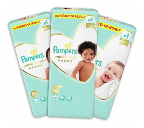 Pampers Premium Care M / G / Xg / Xxg Mes Consumo X 1unid