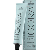 Kit Tinte Schwarzkopf Professional  Igora Royal Highlifts & Pastels Tono 10-1 Para Cabello