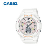 Reloj Casio Unisex Baby-g Bga-260fl-7a Ag Of Belgrano Color De La Malla Blanco Color Del Bisel Blanco Color Del Fondo Blanco/floreado