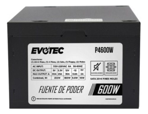 Fuente De Poder Evotec P4600w