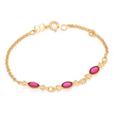 Pulseira  Infantil Com Bombonsrosa Escuro-550949-rommanel