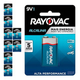 9 Baterias Alcalinas 9v Rayovac 9 Cart