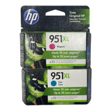 Cartuchos Kit X2 Hp 951xl Magenta+cian Originales