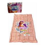 Acolchado Infantil Reversible 1 1/2 Plazas Unicornio Premium