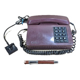Telefone Antigo Mesa Vintage Anos 80 Cor Original Funciona