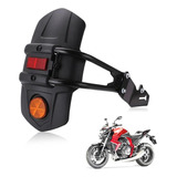 Salpicadera Moto Universal Trasera Con Reflector Guardabarro