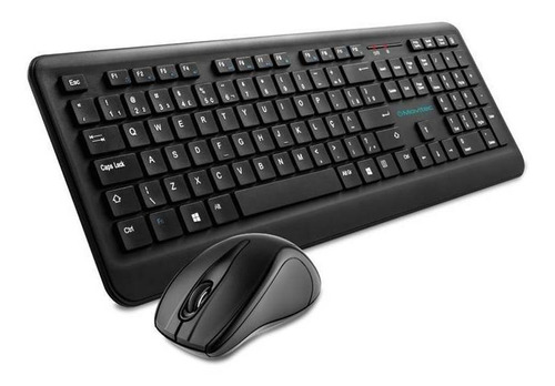 Kit De Teclado E Mouse Sem Fio Movitec Otcw-01 Português Brasil De Cor Preto