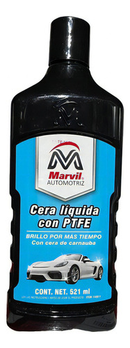 Cera Líquida Marvil Con Silicón Para Automovil 473 Ml 