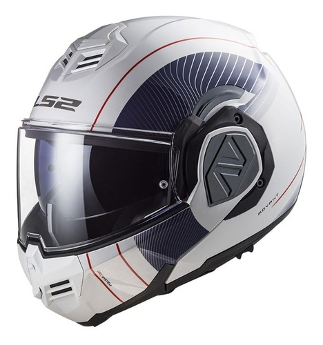 Casco Abatible Ls2 Advant Cooper Blanco