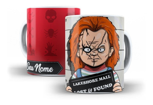 Taza Personalizada Chucky El Muñeco Diabolico. Halloween.