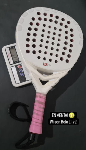 Paleta De Padel Wilson Bela Lt V2 Carbono