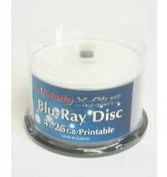 Pack 25 Discos Bluray De 25gb + 25 Cajas Blu Ray