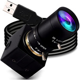 Cámara Usb De 8mp Zoom Manual 4k Webcam 0.197-1.969 In Foco