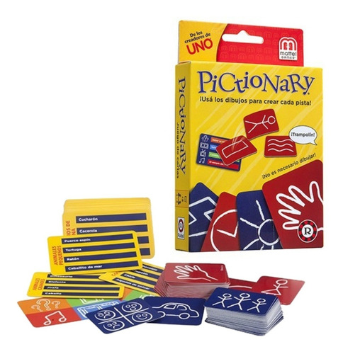 Juego Cartas Pictionary Adivinar Dibujos Orig Mattel Ruibal 