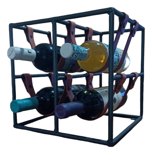 Mueble Vinoteca Cava Para 4 Botellas De Vino-metal Cobra