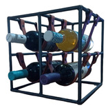 Mueble Vinoteca Cava Para 4 Botellas De Vino-metal Cobra